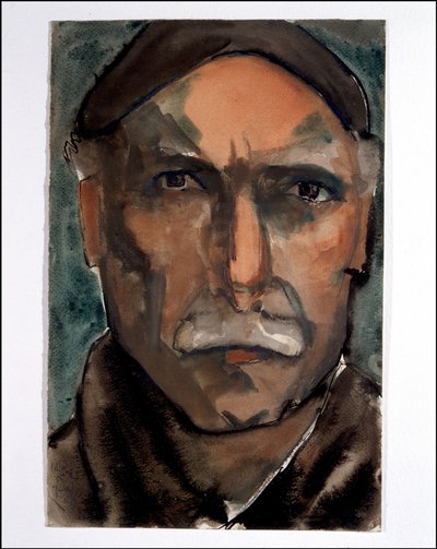 Önarckép (akvarell papíron) alkotó: Julio Gonzalez