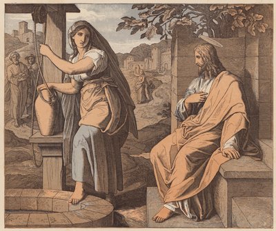 Krisztus és a szamariai asszony, Szent János, IV. alkotó: Julius (after) Schnorr von Carolsfeld