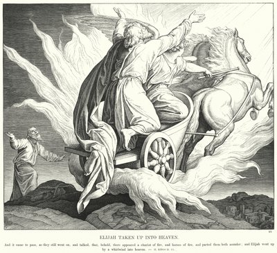 Illés felvetve a mennybe (metszet) alkotó: Julius (after) Schnorr von Carolsfeld