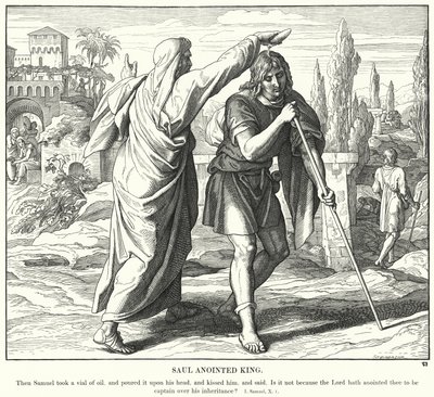 Saul felkent király (metszet) alkotó: Julius (after) Schnorr von Carolsfeld