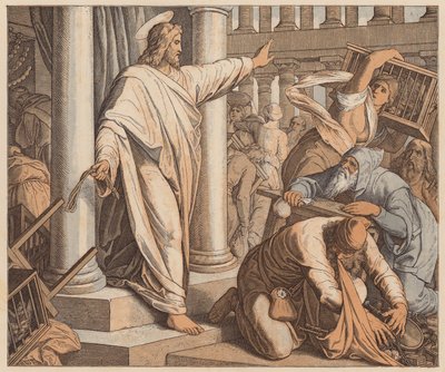 A templomból elűzött vevők és eladók, Szent János, II. alkotó: Julius (after) Schnorr von Carolsfeld
