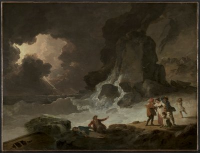 Vihar a Wight-sziget mögött, 179 körül. alkotó: Julius Caesar Ibbetson