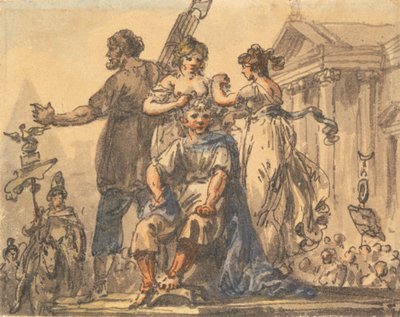Die Bildung der Bürgerkrone alkotó: Julius Caesar Ibbetson