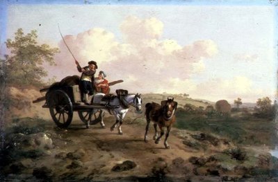 Going to Market (olaj a panelen) (a párért lásd: 106158) alkotó: Julius Caesar Ibbetson