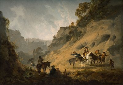 Cigányok szamárfajjal, 1792 alkotó: Julius Caesar Ibbetson