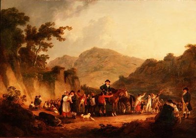 A bánya megnyitása, Eskdale alkotó: Julius Caesar Ibbetson