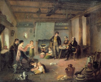 A festő családja Mashamban alkotó: Julius Caesar Ibbetson