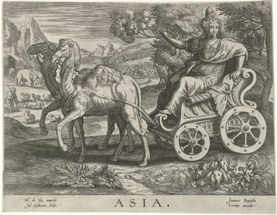 Ázsia Ázsia (cím a tárgyon) A négy kontinens (sorozat címe) alkotó: Julius Goltzius