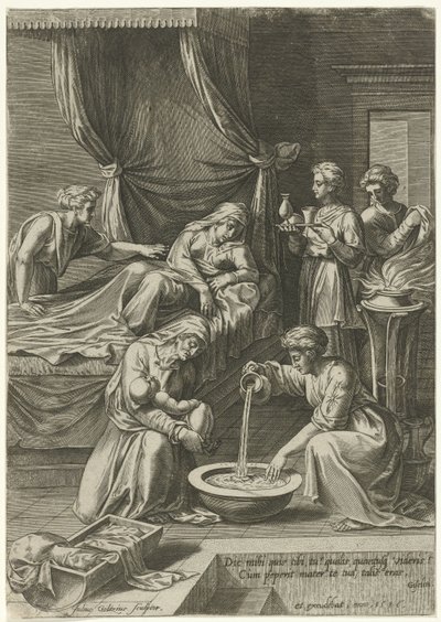 Szűz Mária születése alkotó: Julius Goltzius