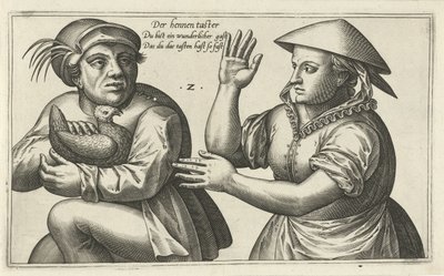 tyúkoszonda Szójátékok férfi és nő kapcsolatáról (sorozat címe) alkotó: Julius Goltzius