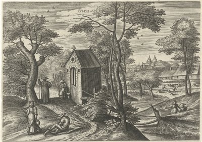 július Ivlivs (cím a tárgyon) A tizenkét hónap (sorozat címe) alkotó: Julius Goltzius