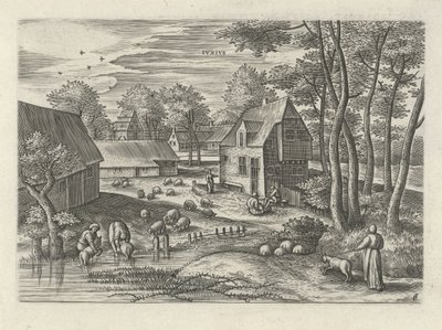 június Ivnivs (cím az objektumon) A tizenkét hónap (sorozat címe) alkotó: Julius Goltzius