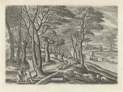 november (cím az objektumon) A tizenkét hónap (sorozat címe) alkotó: Julius Goltzius