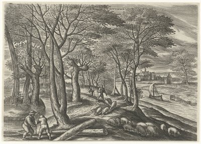 november (cím az objektumon) A tizenkét hónap (sorozat címe) alkotó: Julius Goltzius