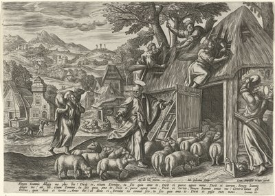 Péter jó pásztor Példabeszéd a jó pásztorról (sorozat címe) alkotó: Julius Goltzius