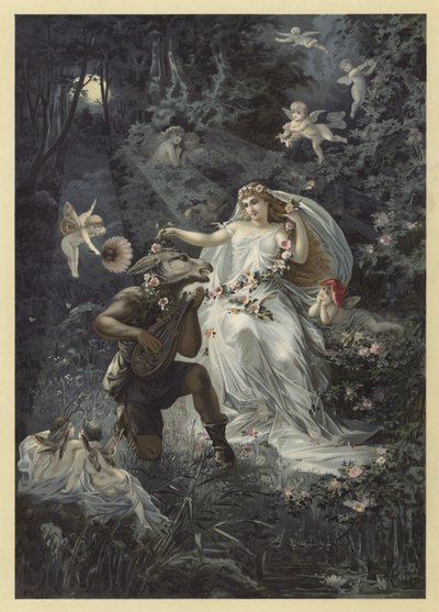 Illusztráció: Szentivánéji álom (chromolitho) alkotó: Julius Hoeppner