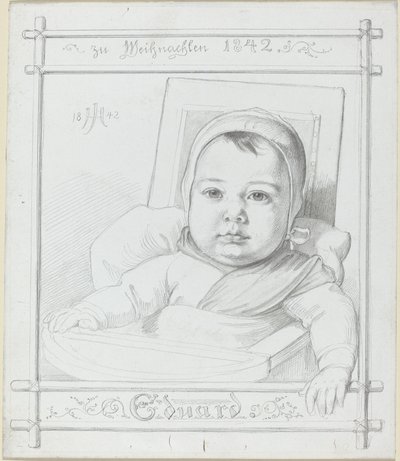 Eduard, a művész kisfia alkotó: Julius Hubner