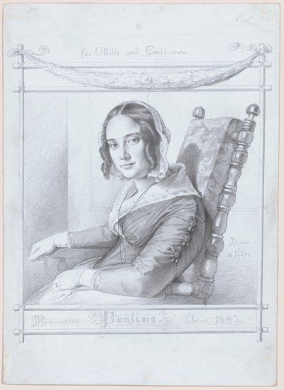 Pauline, a művész felesége alkotó: Julius Hubner