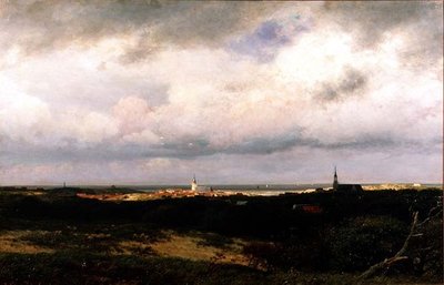 Tengerparti kilátás Hága közelében alkotó: Julius Jacobus de Sande Bakhuizen