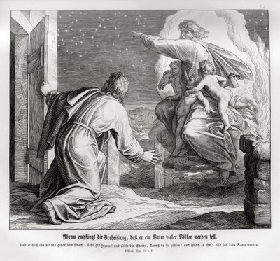 Ábrahám sok nemzet atyja lesz, Genesis alkotó: Julius Schnorr von Carolsfeld
