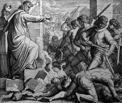 Az Aranyborjú imádata alkotó: Julius Schnorr von Carolsfeld
