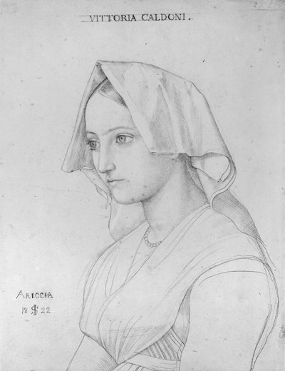 Vittoria Caldoni portréja alkotó: Julius Schnorr von Carolsfeld
