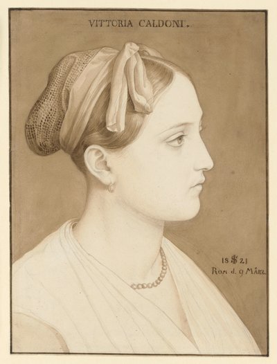 Vittoria Caldoni portréja alkotó: Julius Schnorr von Carolsfeld