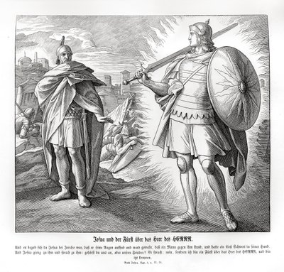 Józsué, az Úr seregének parancsnoka Jerikón kívül alkotó: Julius Schnorr von Carolsfeld
