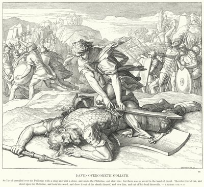 Dávid legyőzi Góliátot alkotó: Julius Schnorr von Carolsfeld