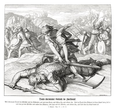 Dávid legyőzi Góliátot alkotó: Julius Schnorr von Carolsfeld