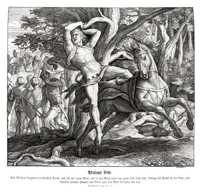 Absolon halála, 2Sámuel alkotó: Julius Schnorr von Carolsfeld