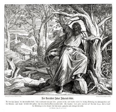 Iskariótes Júdás halála, Máté evangéliuma alkotó: Julius Schnorr von Carolsfeld