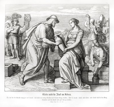 Eliezer és Rebecca a kútnál, Genesis alkotó: Julius Schnorr von Carolsfeld