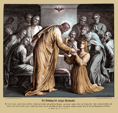 Eucharisztia, Máté evangéliuma alkotó: Julius Schnorr von Carolsfeld