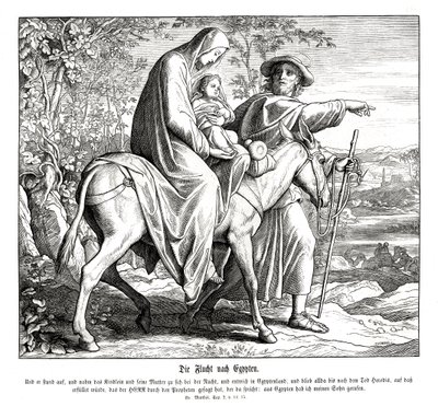 Repülés Egyiptomba, Máté evangéliuma alkotó: Julius Schnorr von Carolsfeld
