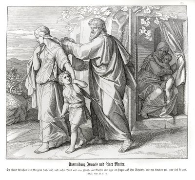 Hágárt és Izmaelt elküldik, Genezis alkotó: Julius Schnorr von Carolsfeld
