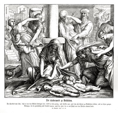 Heródes megöli a gyerekeket, Máté evangéliuma alkotó: Julius Schnorr von Carolsfeld