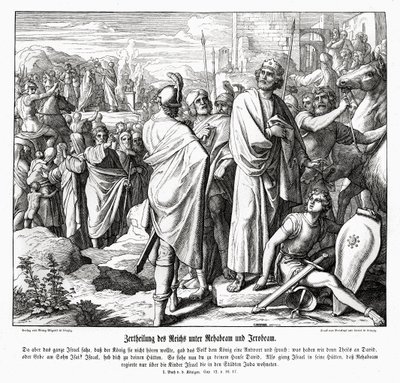 Jeroboám és Roboám alkotó: Julius Schnorr von Carolsfeld