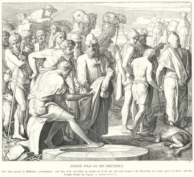 Józsefet eladták testvérei alkotó: Julius Schnorr von Carolsfeld