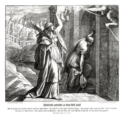 Judit visszatér népéhez, Judit könyve alkotó: Julius Schnorr von Carolsfeld
