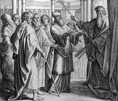 Aaron határa alkotó: Julius Schnorr von Carolsfeld