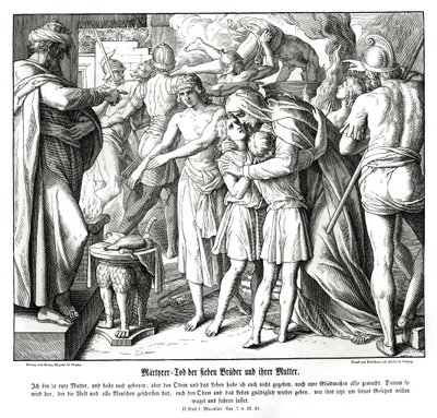 A hét fiú vértanúsága, 2 Makkabeus alkotó: Julius Schnorr von Carolsfeld