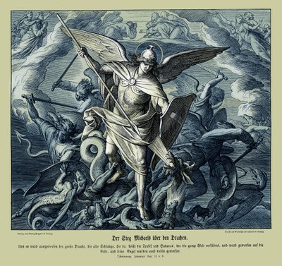 Michael győzelme a sárkány felett, Revelation alkotó: Julius Schnorr von Carolsfeld