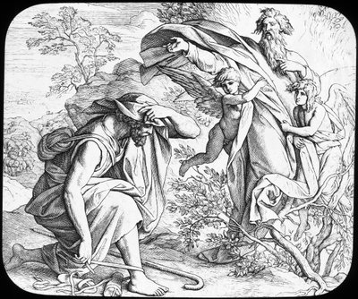 Mózes és az égő bokor, 19. század alkotó: Julius Schnorr von Carolsfeld