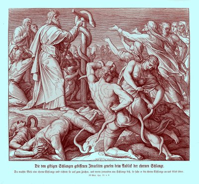 Mózes és a rézkígyó, Számok alkotó: Julius Schnorr von Carolsfeld