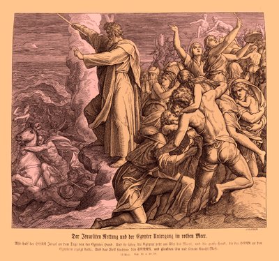A Vörös-tenger elválása, Exodus alkotó: Julius Schnorr von Carolsfeld