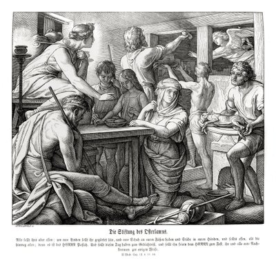 Pészach, Exodus alkotó: Julius Schnorr von Carolsfeld