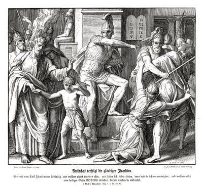 Az izraeliták üldözése Antiochus által alkotó: Julius Schnorr von Carolsfeld