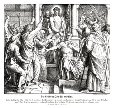 Poncius Pilátus, János evangéliuma alkotó: Julius Schnorr von Carolsfeld
