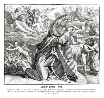 Zsoltárok – könyörgés alkotó: Julius Schnorr von Carolsfeld
